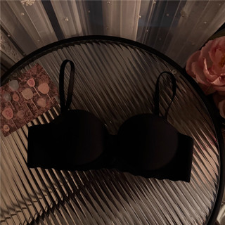 6 Màu Sắc Thanh Niên Cô Gái Mềm Xốp Sọc Áo Ngực Liền Mạch Cardioid Nữ Push Up Bralette Quần Lót 3 / 4 Cốc Nữ Không Dây Đồ Lót