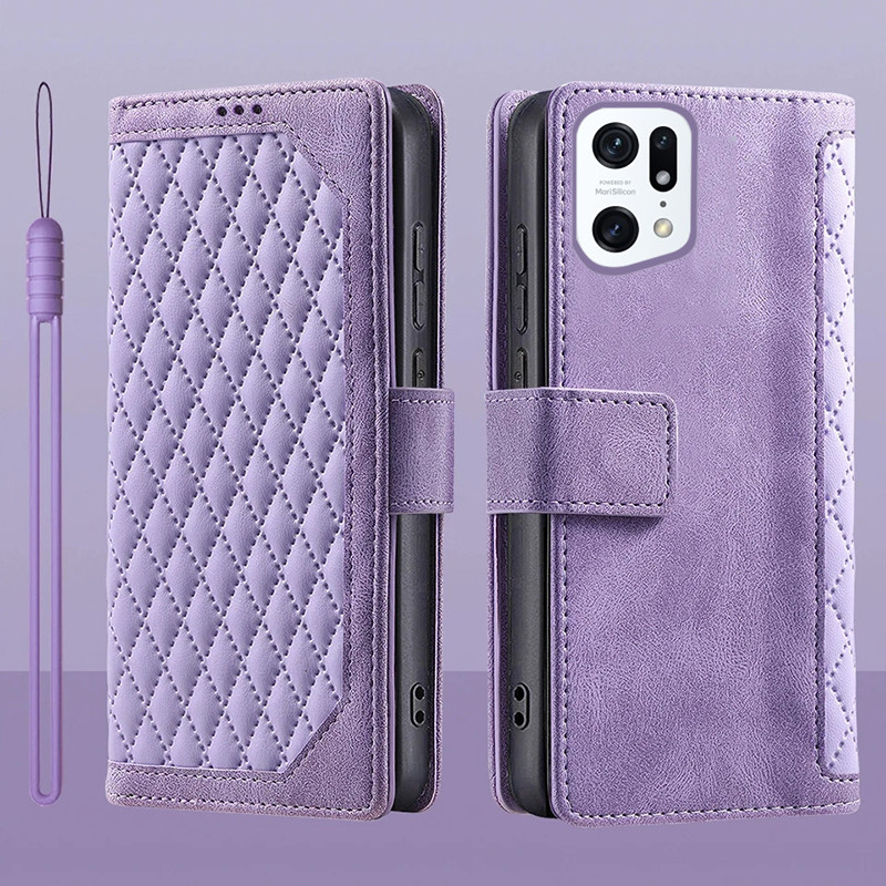 Dành Cho OPPO Find X5 Pro Lật Da Đựng Thẻ Sách Ví Đứng Bảo Vệ Toàn Diện Cho OPPO Find X5 X 5 Pro Vỏ Điện Thoại