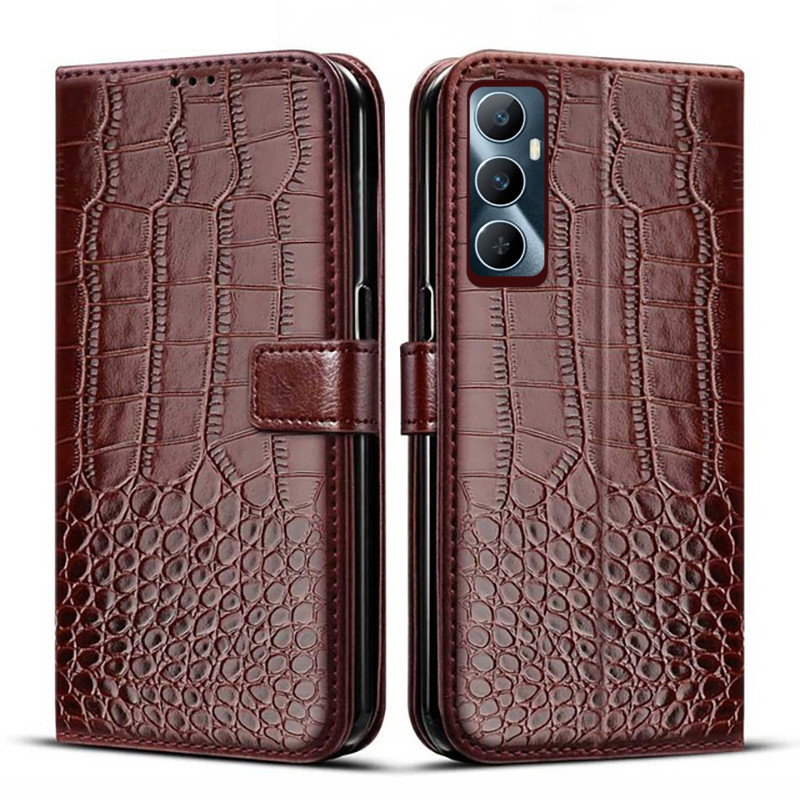 Dành Cho OPPO Realme C65 4G RMX3910 Ốp Lưng Ví Đựng Thẻ Đứng Từ Lật Da Bao Da Realme C65 4G Vỏ Điện Thoại