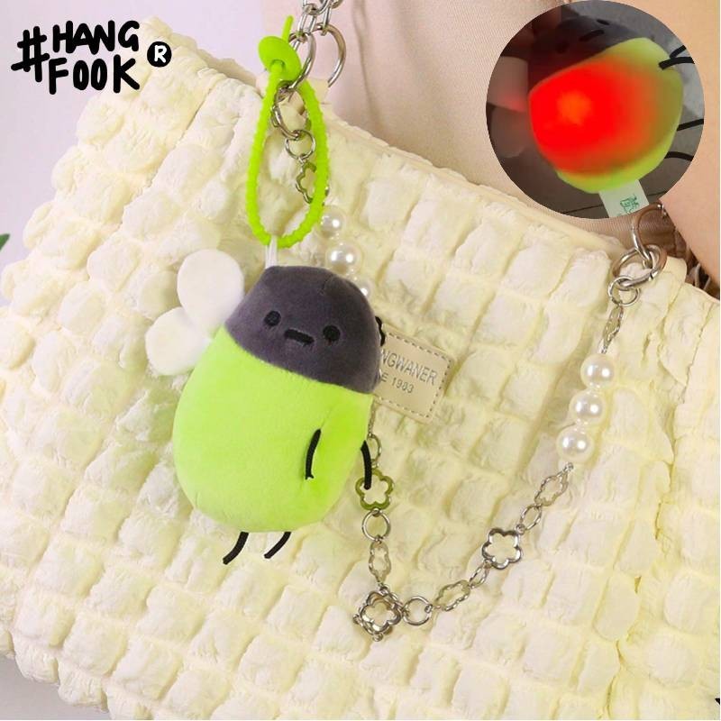Đồ chơi nhồi bông Firefly đáng yêu Đồ chơi sang trọng phát sáng cho bé gái và ba lô