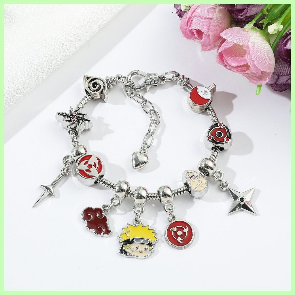 Mới Trang Sức Quà Tặng Naruto Sasuke Mới Anime Nhật Bản Naruto Naruto Pandora Vòng Tay diy Trang Sức Vòng Tay Trang Sức Bán Buôn Kakashi Obito Gaara