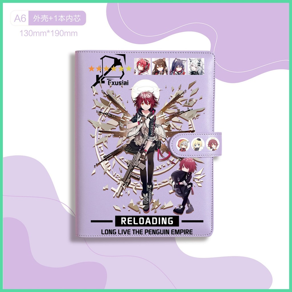 Sổ Tay Mới Nhà Arknights Arknights Arknights Muelsyse Texas Ark PU Cover Notebook Anime Hàng Hóa Rhode Island Sổ Tay Nhỏ Tươi Thời Trang Sinh Viên Nhật Ký Amiya Exusiai Skadi