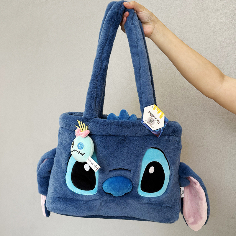 Phong Cách Chính Hãng Hoạt Hình Stitch Sang Trọng Túi Dễ Thương Dung Tích Lớn Gỗ Thu Đông Sang Trọng Túi Đeo Vai Sullivan Túi Tote Sách