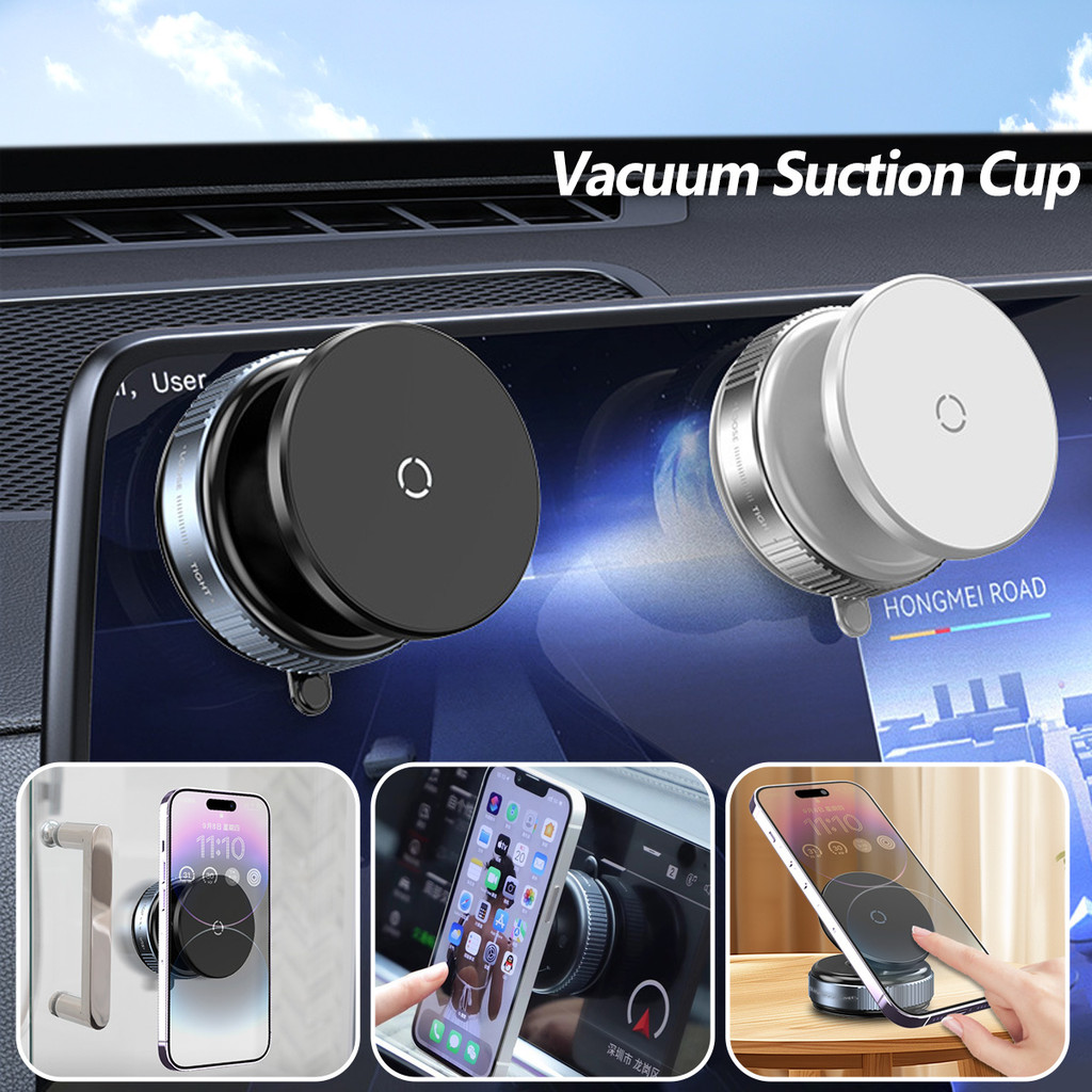 Ảnh Giá đỡ điện thoại từ tính gắn trên ô tô Fonken 360° Giá đỡ hấp phụ hút chân không xoay Giá đỡ cốc hút Giá đỡ điện thoại 4