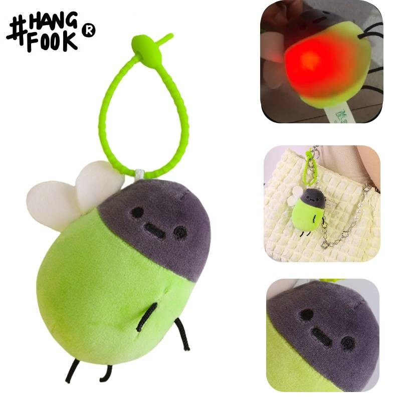 Đồ chơi nhồi bông Firefly đáng yêu Đồ chơi sang trọng phát sáng cho bé gái và ba lô