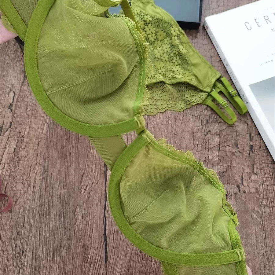 Pháp Ren Quần Lót Gợi Cảm Siêu Mỏng Nữ Dây Mềm Áo Ngực Chống Chảy xệ Ngực Ký Hợp Đồng Đẩy Lên Thanh Niên Cô Gái Quần Lót