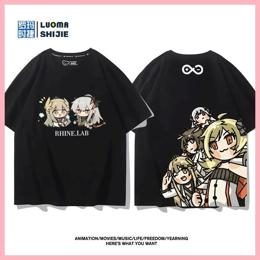 Áo thun ngắn tay Arknights Arknights Muelsyse Tomorrow 's Ark Muelsyse Dr. Trò chơi Muelsyse Hàng hóa Celia Casual ngắn tay Cotton t