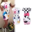 Đầm Mini Bodycon In Hình Thời Trang Lụa Sữa Giữa Dài Cổ Tròn