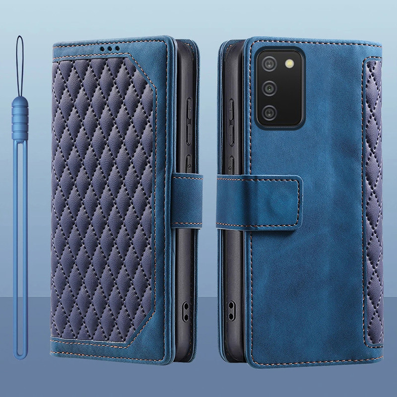 Dành Cho Samsung Galaxy Samsung Galaxy A03S SM-A037M Da Lật Đựng Thẻ Sách Ví Đứng Bảo Vệ Toàn Diện Ốp Lưng Điện Thoại Samsung Galaxy A02S