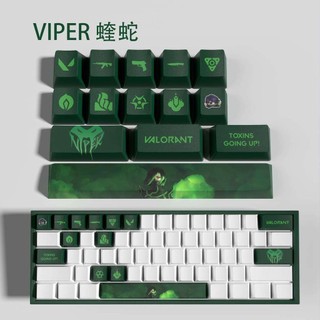 Viper Mới Hợp Đồng Fearless Keycaps GIÁ TRỊ Keycaps GIÁ TRỊ Bộ Mini 14 phím