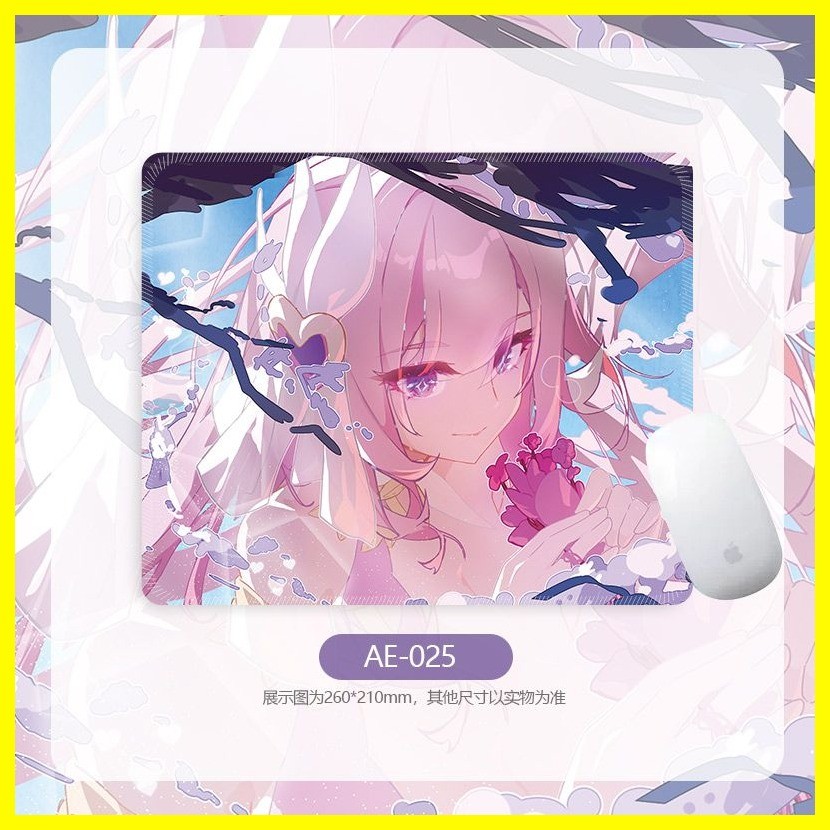 [Zoci] Miếng lót chuột Honkai Impact 3 Tấm lót chuột Elysia cỡ vừa thu gọn 3 Miếng đệm bàn ngoại vi trò chơi hai chiều Làm dày đường may