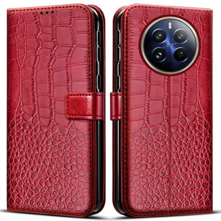 Dành Cho OPPO Realme 12X 12 Pro Plus 5G Ốp Lưng Ví Đựng Thẻ Đứng Bao Da Lật Từ Tính Cho Realme 12 Pro + Realme 12 + 5G Vỏ Điện Thoại