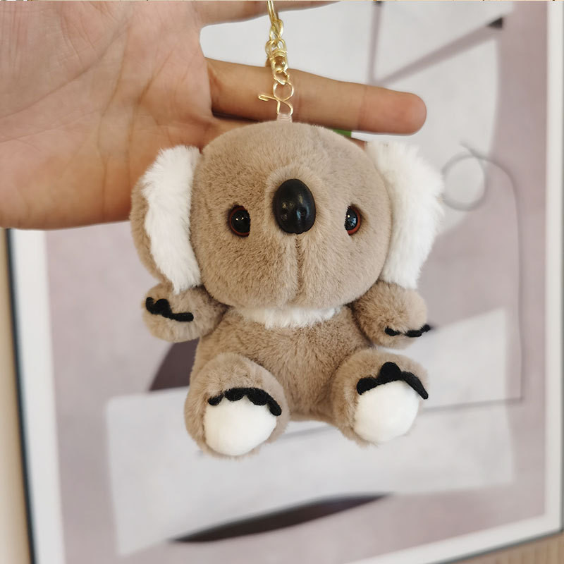 Móc Khóa Thú Nhồi Bông Koala – Lông Ngắn Sang Trọng, Mềm Mại, Phụ Kiện Treo Túi Xách Dễ Thương