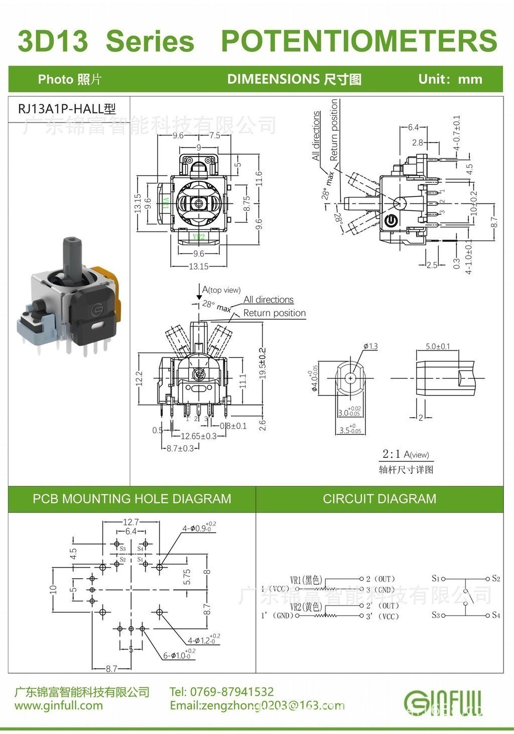 2 Chiếc 3D Analog Hall Effect Joystick Cho Xbox One PS4 PS5 3D Điện Từ ...