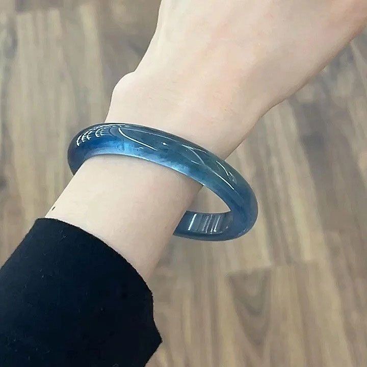 Vòng tay nữ 58mm Vòng tay giả ngọc trắng Vòng tay hình tròn trơn bán chạy