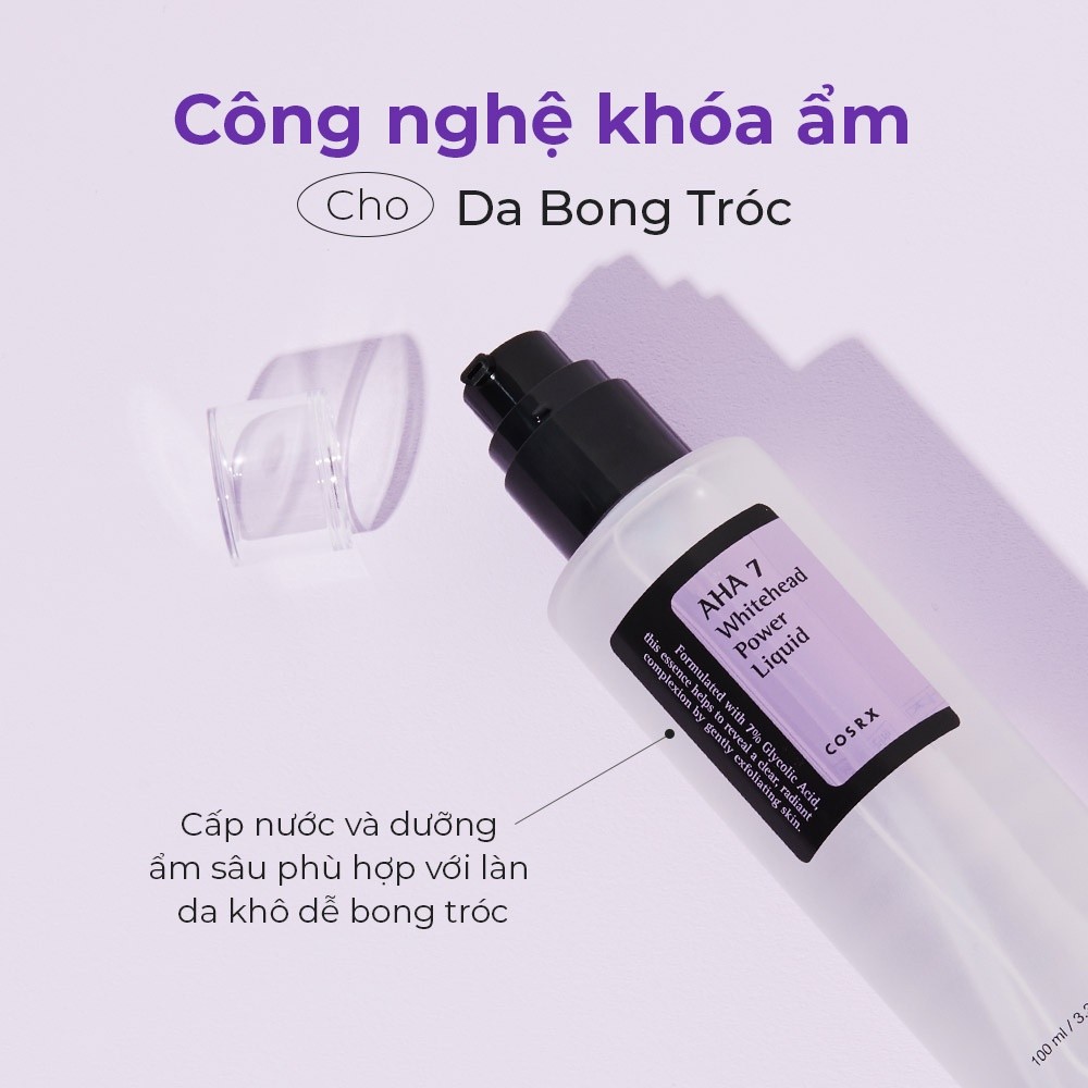 Mô tả Nước cân bằng da COSRX AHA giảm mụn AHA 7% 2% Niacinamide 2% 100mL - 1