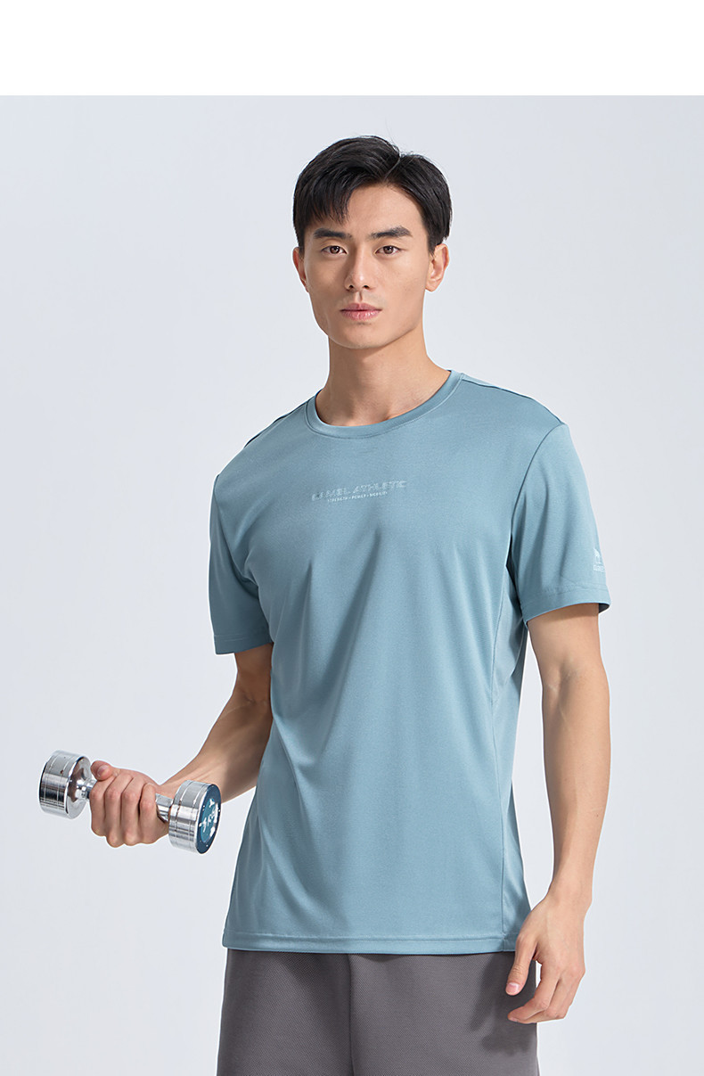 Mô tả Camel CROWN Thể Thao Nhanh Khô Áo Thun Nam Mỏng Thoáng Khí Chạy Bộ Chống Nắng Tay Ngắn - 2