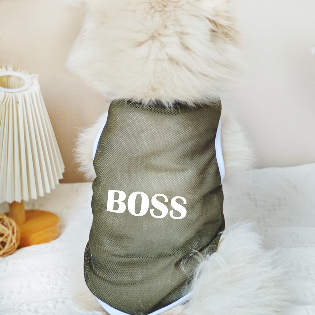 ✨ Hàng MỚI ✨ S-2xl BOOS / Dog Paw Họa Tiết In Hình Áo Vest Cho Chó Thú Cưng Lưới Thoải Mái Thoáng Khí Quần Áo Cho Chó