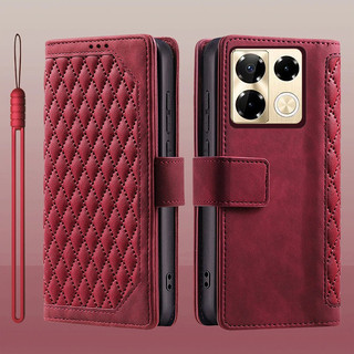 Dành Cho Infinix Note 40 Pro Plus 5G X6851B Bao Da Lật Đựng Thẻ Sách Ví Đứng Bảo Vệ Toàn Diện Cho Infinix Note 40 Pro + 5G Vỏ Điện Thoại