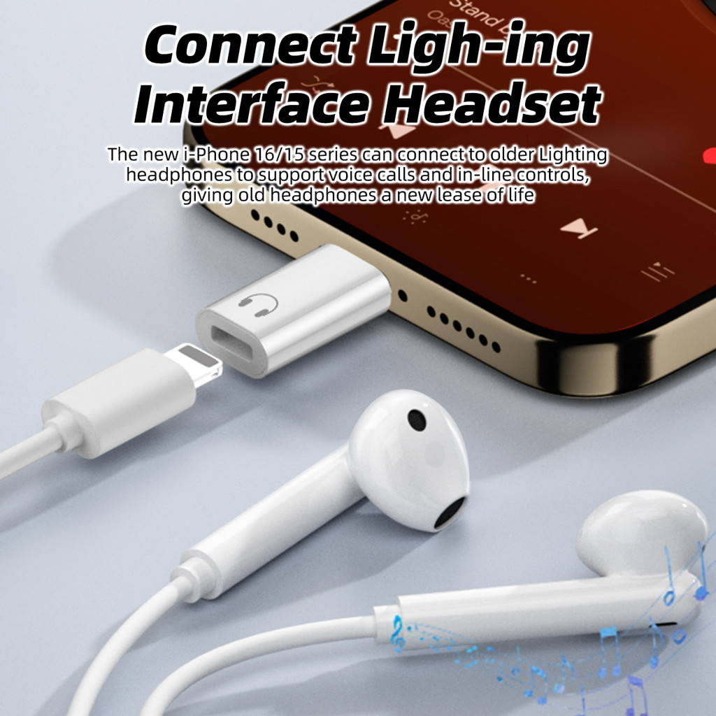 Ảnh Fonken Loại C sang IOS Tai Nghe Bộ Chuyển Đổi Âm Thanh USB C Nam Sang IOS Nữ Tai Nghe Chuyển Đổi Cho iPh 16 15 Điện Thoại Máy Tính Bảng 3