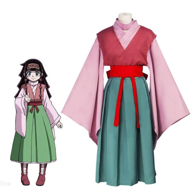 Anime Chủ đề Nhật Bản Full-time Hunter Cosplay Kurapika Pink Aluka In