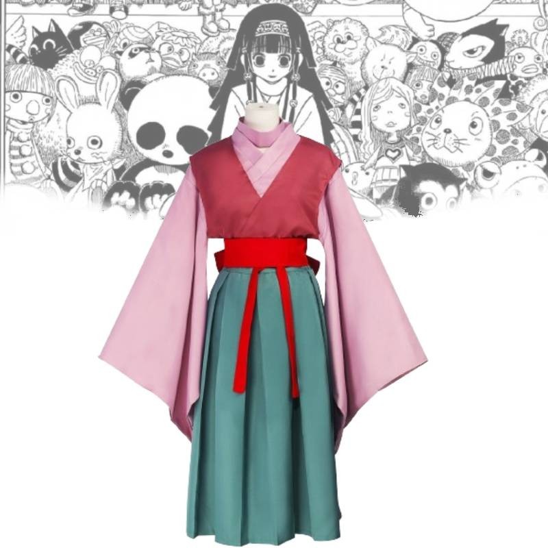 Anime Chủ đề Nhật Bản Full-time Hunter Cosplay Kurapika Pink Aluka In