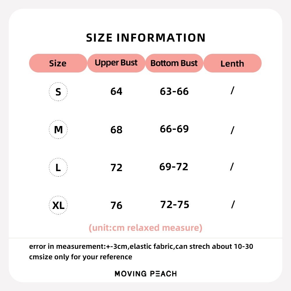 Mô tả MOVING PEACH Áo Lót Thể Thao Nâng Ngực Nữ Không Dây JBJ - 1