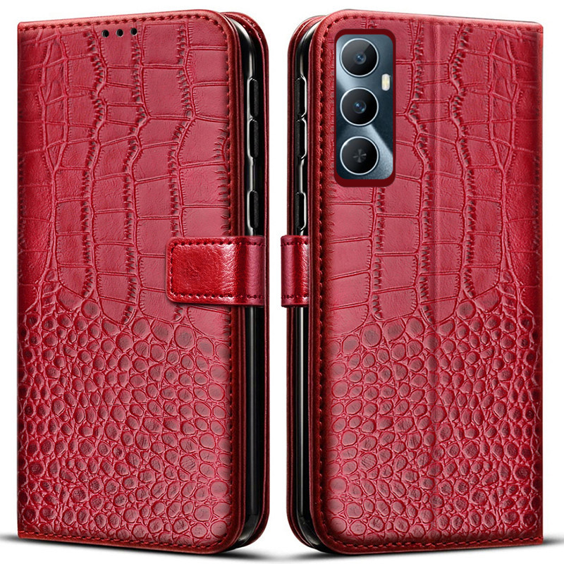 Dành Cho OPPO Realme C65 4G RMX3910 Ốp Lưng Ví Đựng Thẻ Đứng Từ Lật Da Bao Da Realme C65 4G Vỏ Điện Thoại