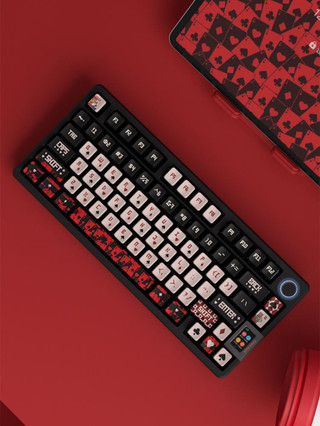 Secret Agent JOKER Poker Bốn Mặt Mờ Keycap PBT Chất Liệu Năm Mặt Thăng Hoa Trong Suốt Hai Da Bàn Phím Sữa Keycap