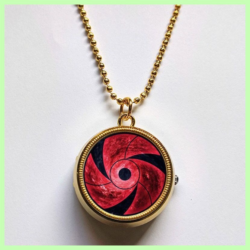 Món Quà Trang Sức Mới Naruto Sasuke Viết Mắt Tròn Thời Trang Anime Xoay Túi Đồng Hồ Trang Sức Vòng Cổ Đồng Hồ Nam Nữ Sinh Quà Tặng Sinh Nhật Kakashi Obito Gaara