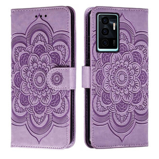 Ốp Điện Thoại Da Hoa Emboss Cho Vivo V23E 4G 5G S10E 5G Y75 4G Datura Ví Lật Sách Bao Funda