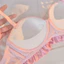 Áo ngực Cardioid liền mạch thời trang dành cho nữ + Quần lót xốp mềm mại dành cho nữ Đồ lót không dây thoải mái Cốc dày nâng ngực Quần lót nữ