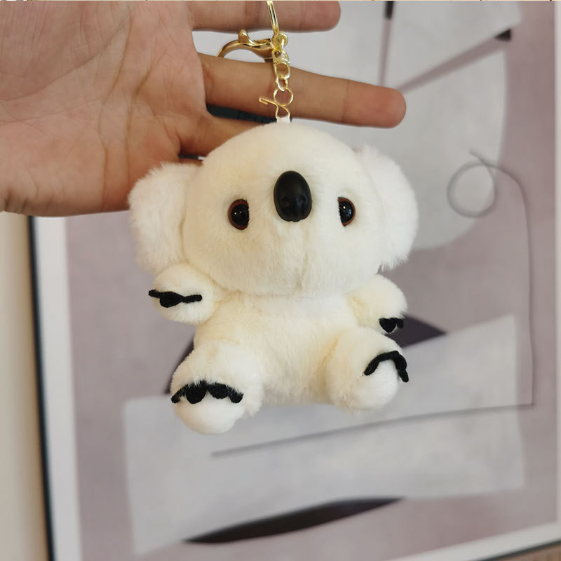 Móc Khóa Thú Nhồi Bông Koala – Lông Ngắn Sang Trọng, Mềm Mại, Phụ Kiện Treo Túi Xách Dễ Thương