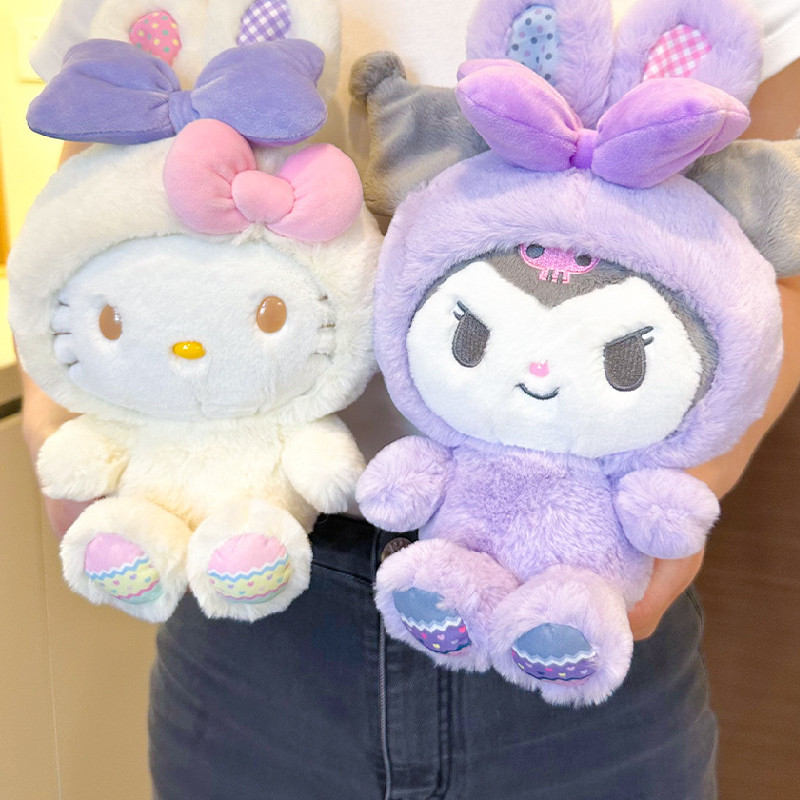 Sanrio Nhân Vật Dễ Thương Đồ Chơi Sang Trọng Móc Khóa Động Vật Với Mềm Sang Trọng Chất Liệu Ngắn