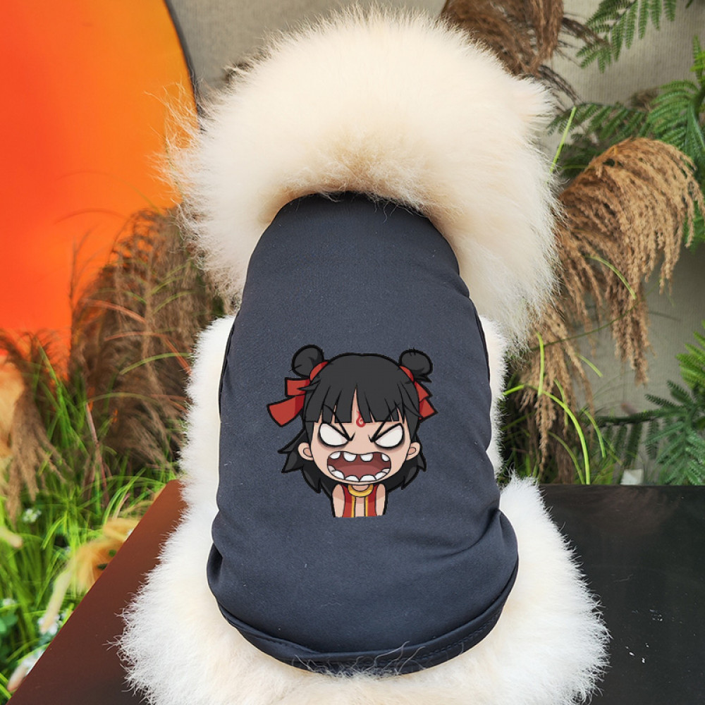 ✨ Hàng Mới Về ✨ Quần áo chó / mèo S-2XL thoáng khí và thoải mái Áo vest chó in hình Nezha với nhiều màu sắc để lựa chọn