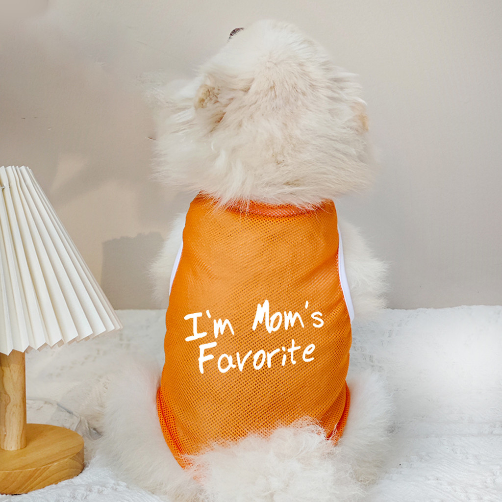 ✨ Hàng MỚI ✨ Tình Yêu Mẹ Chó Paw Họa Tiết In Hình Chó Áo Vest Lưới Thoáng Khí Quần Áo Cho Chó