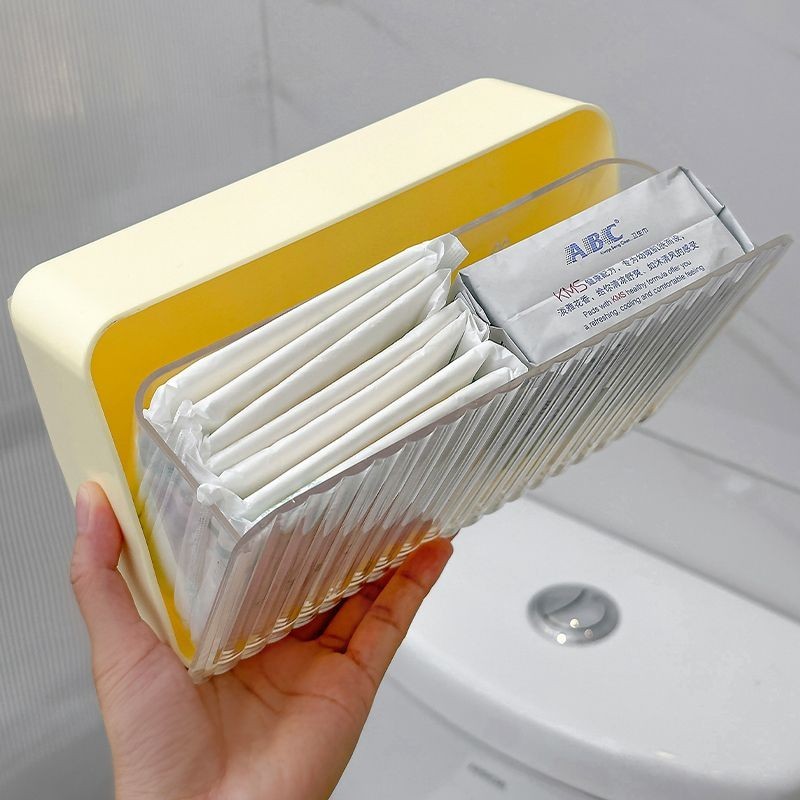 Băng Vệ Sinh Hộp Bảo Quản Chuyên Dụng Vệ Sinh Dì Khăn Bảo Quản Dụng Cụ Tiện Dụng Treo Tường Tampon Hộp Sắp Xếp Lưu Trữ