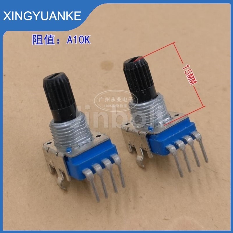 2 Chiếc RK11 Loại 4Pins Đơn Dọc Chiết Áp A10K A103 Bộ Khuếch Đại Trộn ...