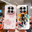 Vỏ Thiết Kế Mới Cho Redmi Note 14 Pro 4G 5G Fantasy Tím Bướm Bảo Vệ Silicon Mềm TPU Ốp điện thoại Cho RedmiNote14Pro 4G 5G Siêu Mỏng Capa