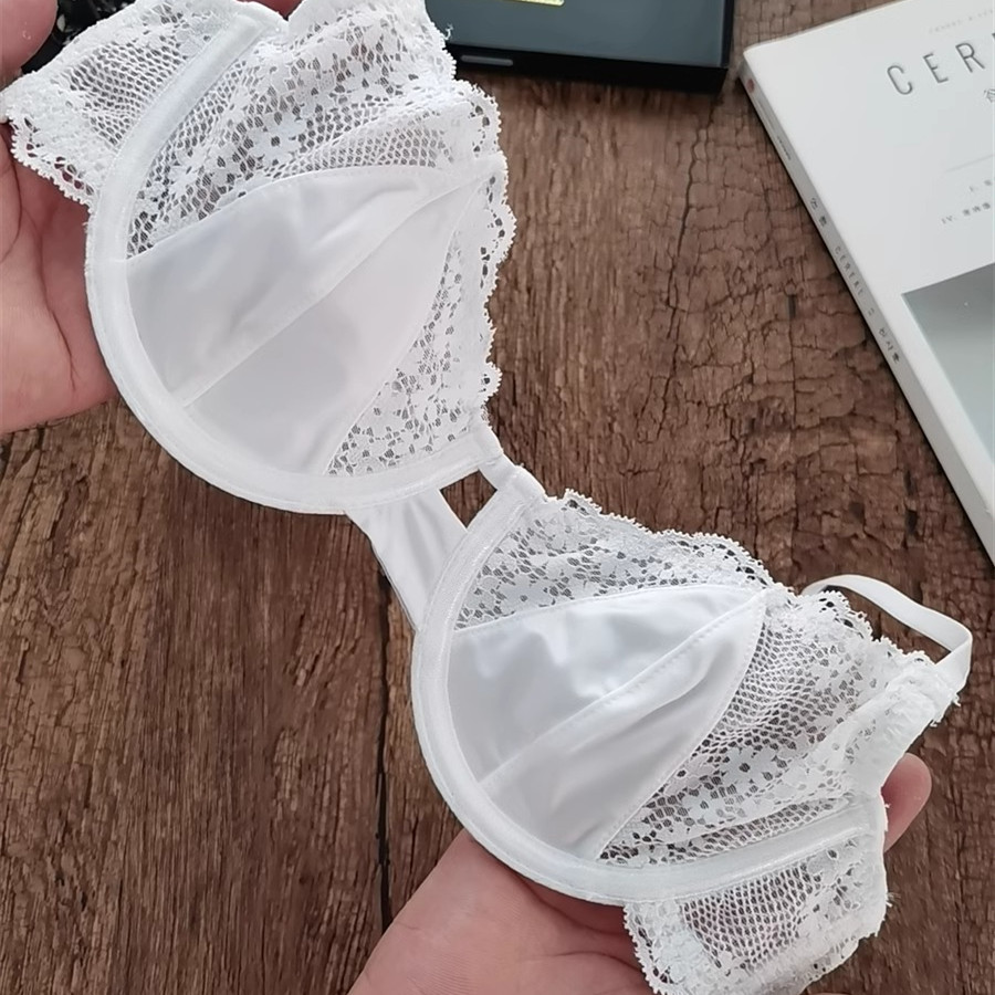Đồ lót cô gái ren gợi cảm thoải mái không có bọt biển áo ngực nữ vòng thép mềm