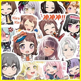 [Zoci] Nhãn dán Bangdream (72 tờ) Nhãn dán gói cảm xúc Bangdream Phiên bản Q Nhãn dán tài liệu sổ tay dễ thương