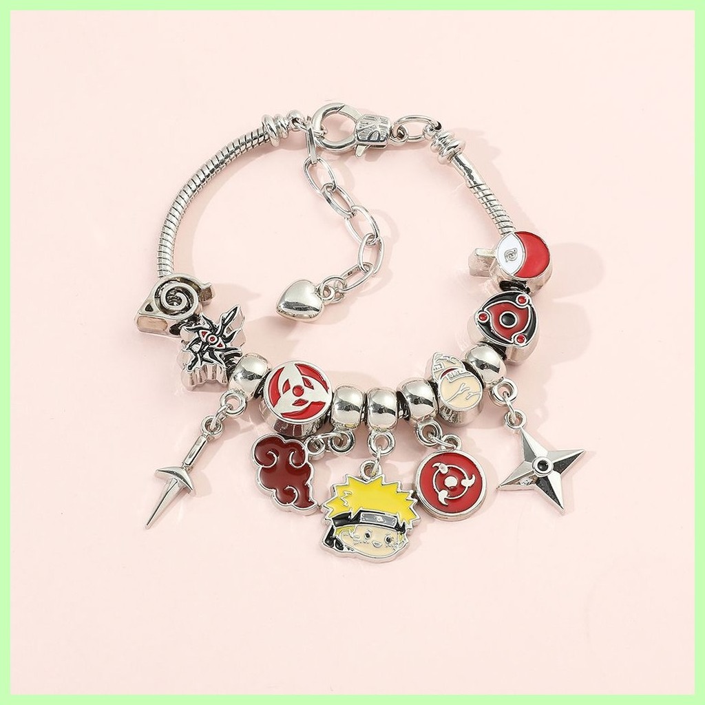 Mới Trang Sức Quà Tặng Naruto Sasuke Mới Anime Nhật Bản Naruto Naruto Pandora Vòng Tay diy Trang Sức Vòng Tay Trang Sức Bán Buôn Kakashi Obito Gaara