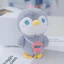 Móc khóa chim cánh cụt sang trọng quyến rũ có In hình ngôi sao nhiều màu cao 12cm