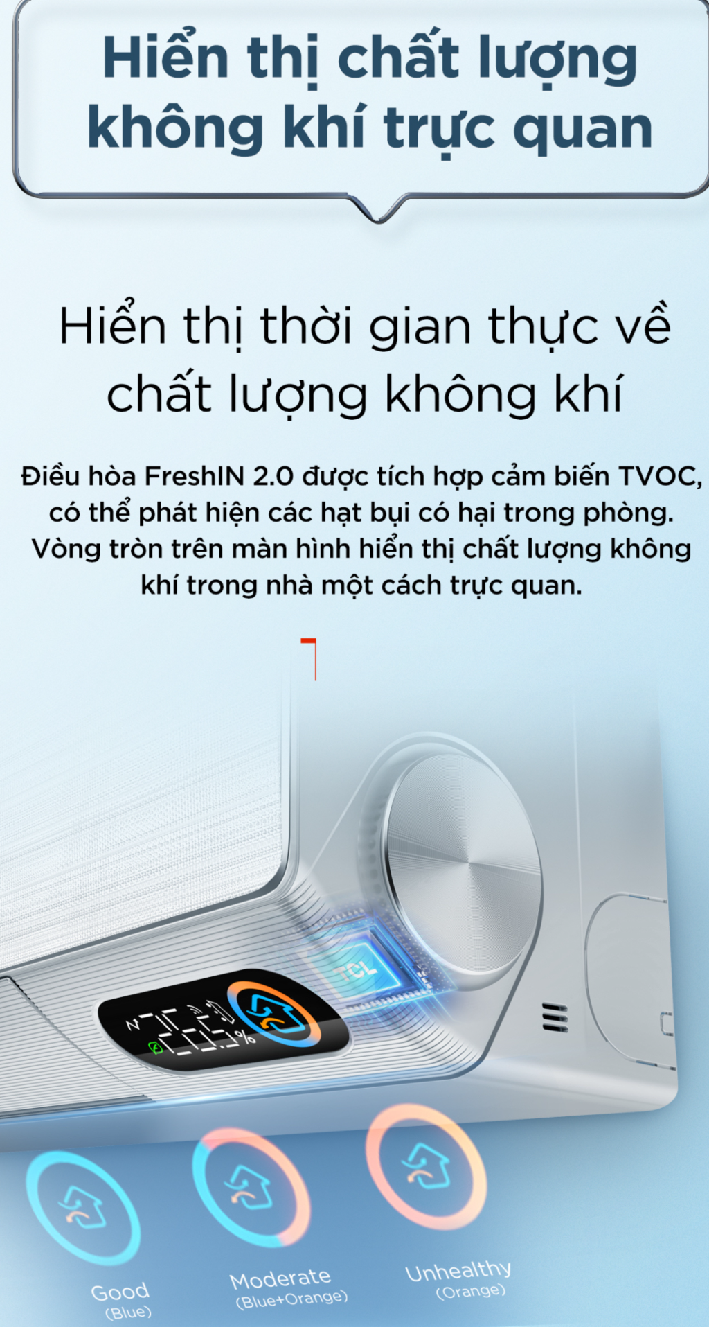 Mô tả Máy lạnh Inverter TCL FreshIN series 2.0 TAC-10CSD/FBI - 6
