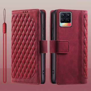 Dành Cho OPPO Realme 8 Pro 8i 8 4G Da Lật Đựng Thẻ Sách Ví Đứng Bảo Vệ Toàn Diện Ốp Lưng Cho OPPO Realme 8i 8 4G Pro Vỏ Điện Thoại