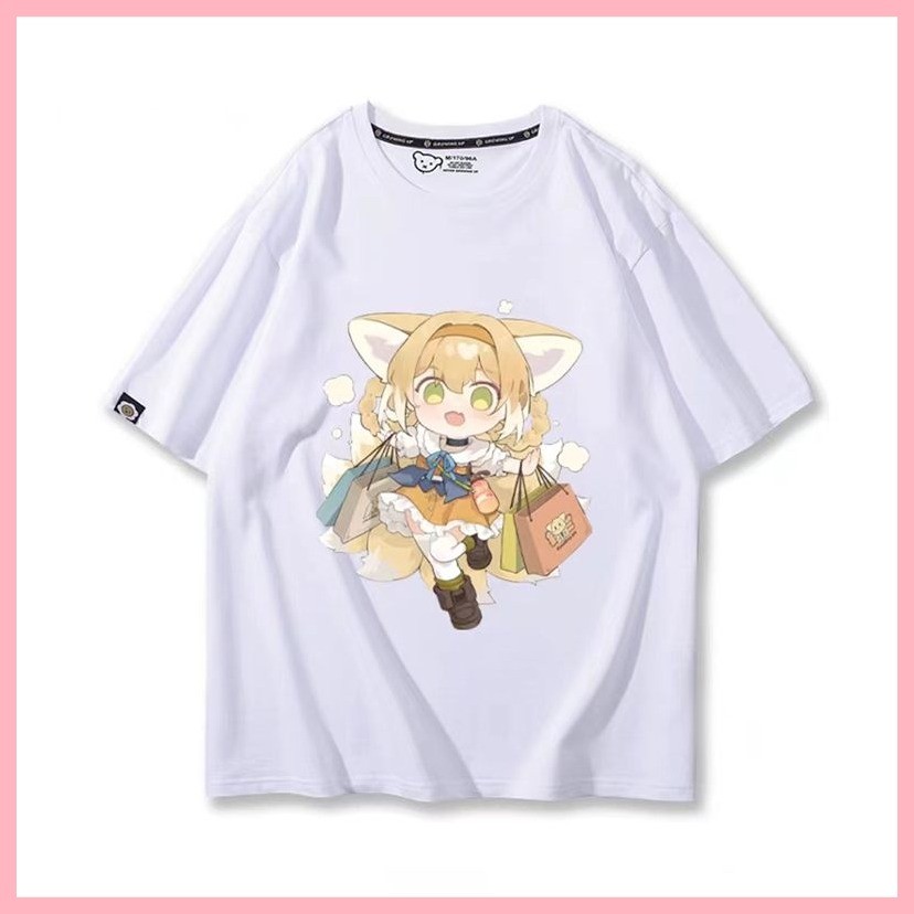 Áo thun ngắn tay Arknights Arknights Suzuran Tomorrow 's Ark Agent Lily of the Valley Game Hàng hóa ngắn hai chiều-