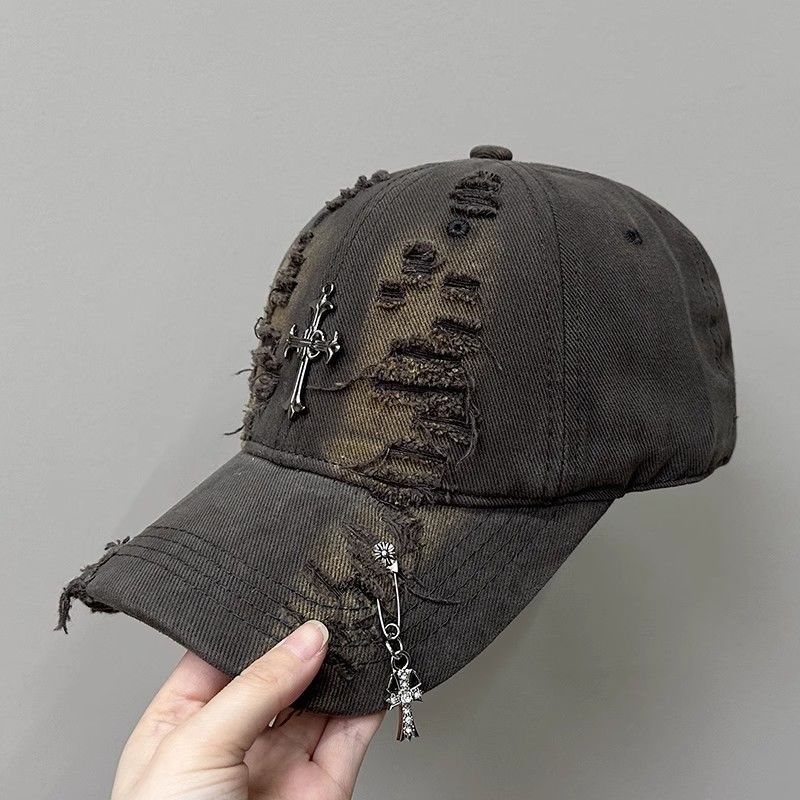 Nữ Mới Chrome Hearts 2025 Trái Tim Đeo Chéo Mũ Bóng Chày Nam Nhỏ Rách ...