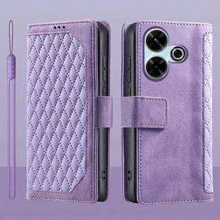 Dành Cho Xiaomi Poco M6 4G Lật Da Đựng Thẻ Sách Ví Đứng Bảo Vệ Toàn Diện Cho Poco M6 4G Vỏ Điện Thoại