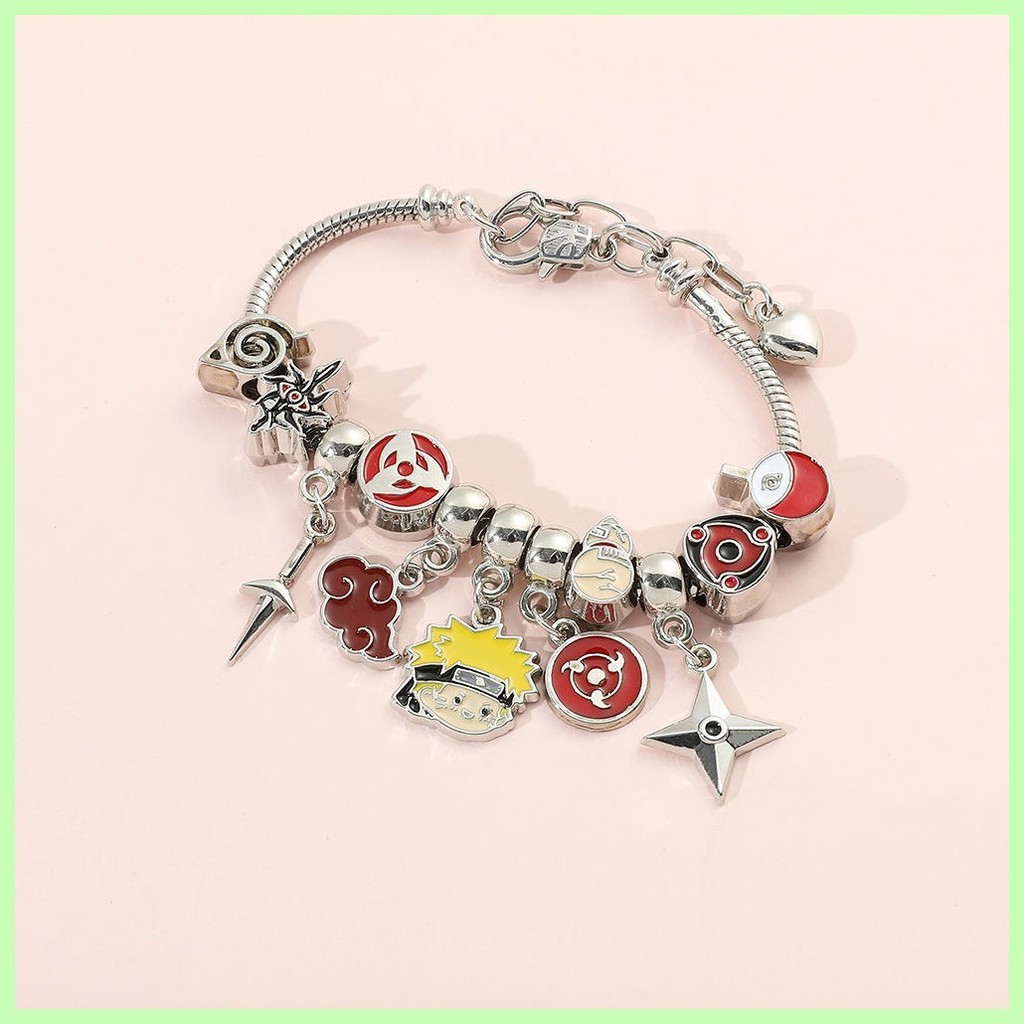 Mới Trang Sức Quà Tặng Naruto Sasuke Mới Anime Nhật Bản Naruto Naruto Pandora Vòng Tay diy Trang Sức Vòng Tay Trang Sức Bán Buôn Kakashi Obito Gaara