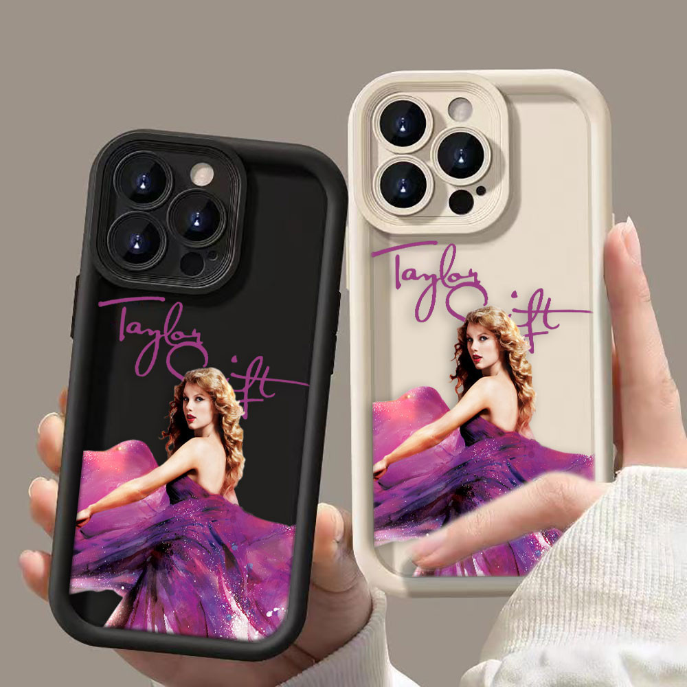 Hot Singer Taylor S Swift Poster Angel-eye Step Silicone Phone Case cho ...